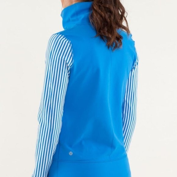 Lululemon Women's Daily Jacket Beaming Blue/Polar Cream - Size 4 - Picture 6 of 6